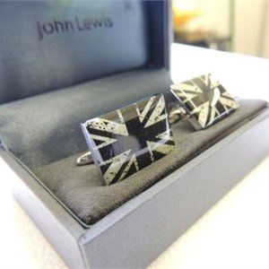 John Lewis, Union Jack Cuff links In Box